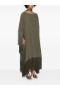 vert-vetements-mer-franges-kaftan