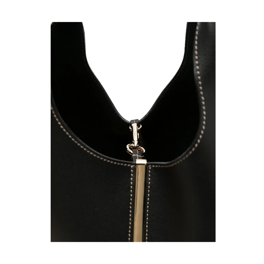 TOD'S Zwarte Kreeftklauw Handtas Black Dames