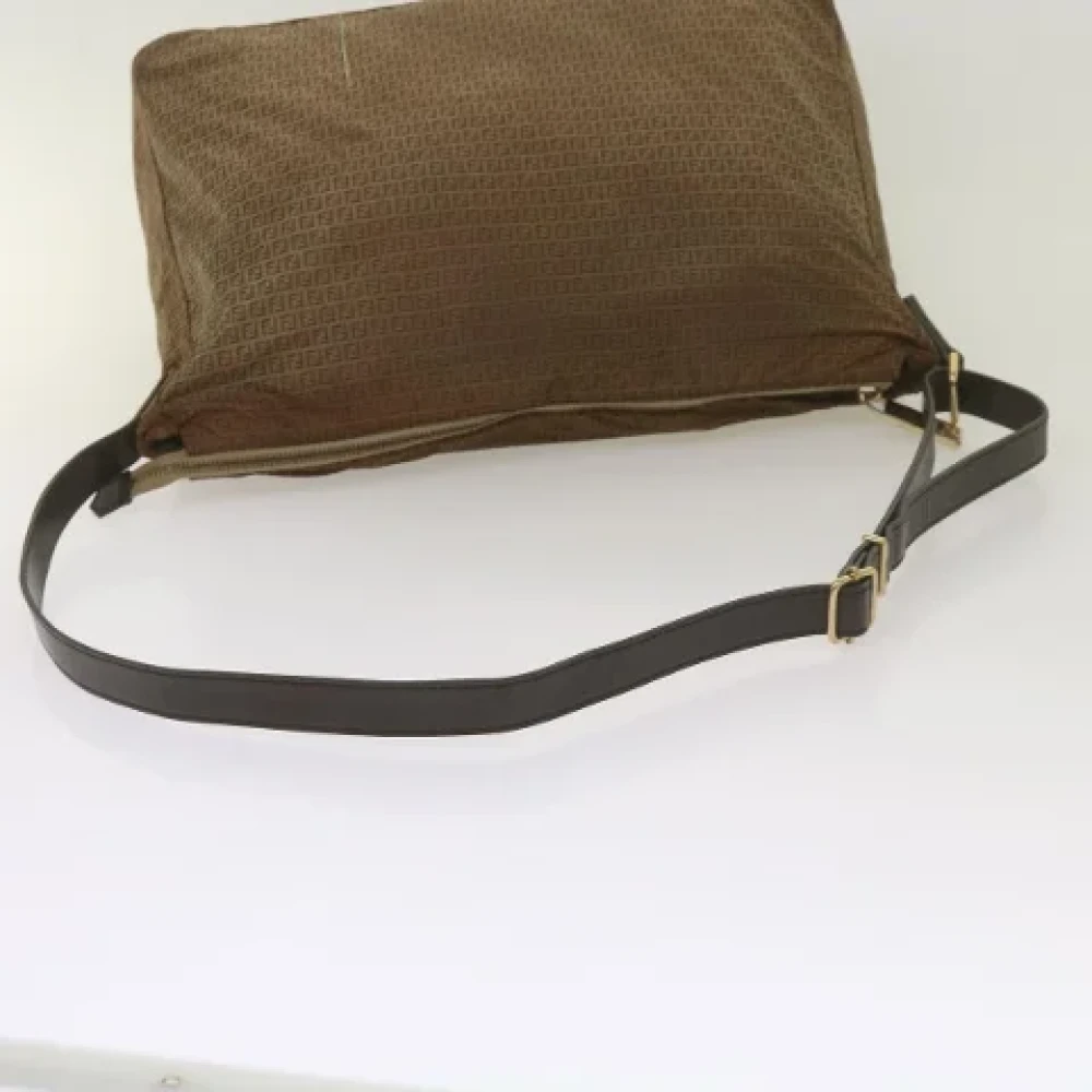 Fendi Vintage Pre-owned Canvas fendi-bags Brown Dames