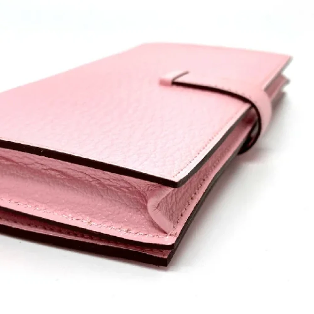 Hermès Vintage Pre-owned Leather wallets Pink Dames