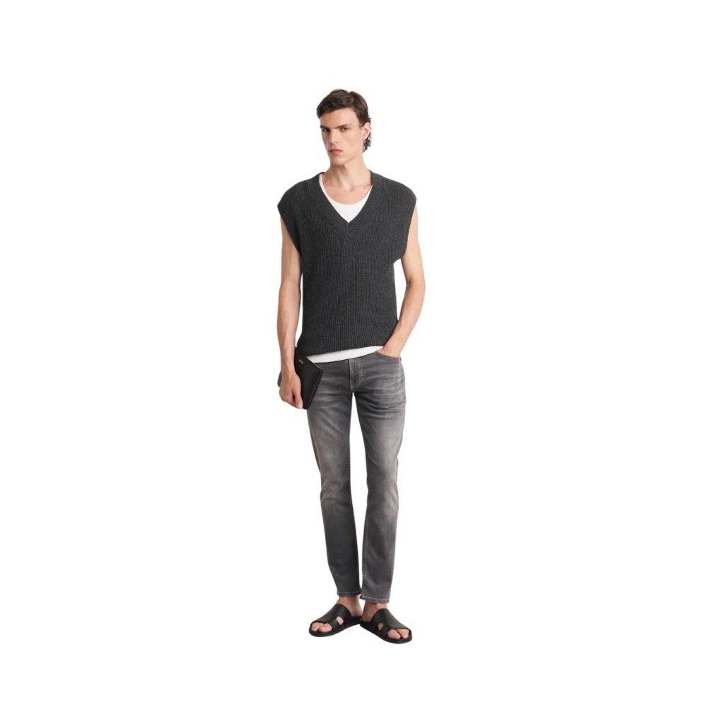 Hugo Boss Klassieke Denim Jeans Gray Heren