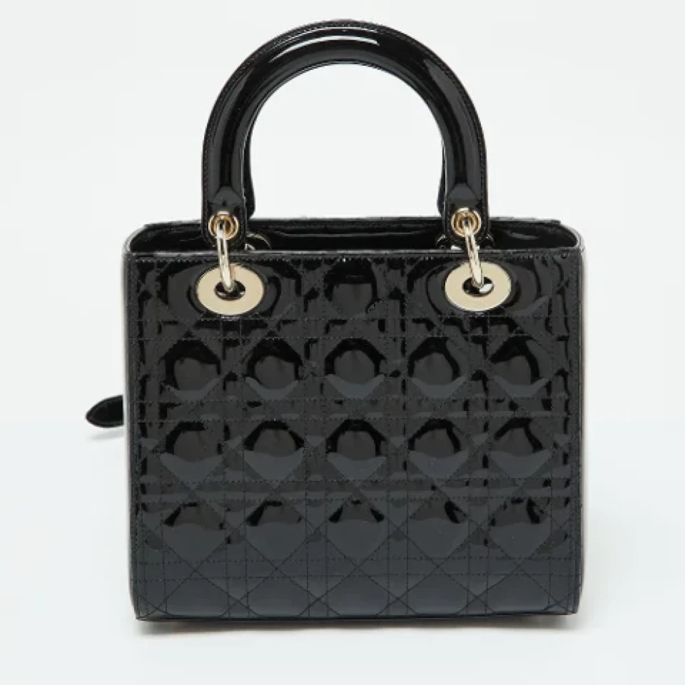 Dior Vintage Pre-owned Lady Dior Tote Black Dames