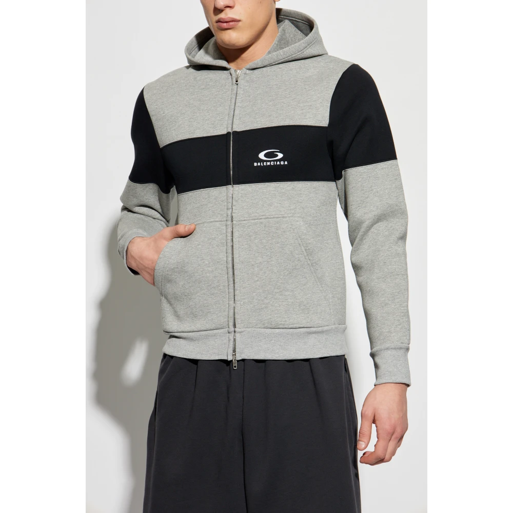 Balenciaga Hoodie Gray Heren