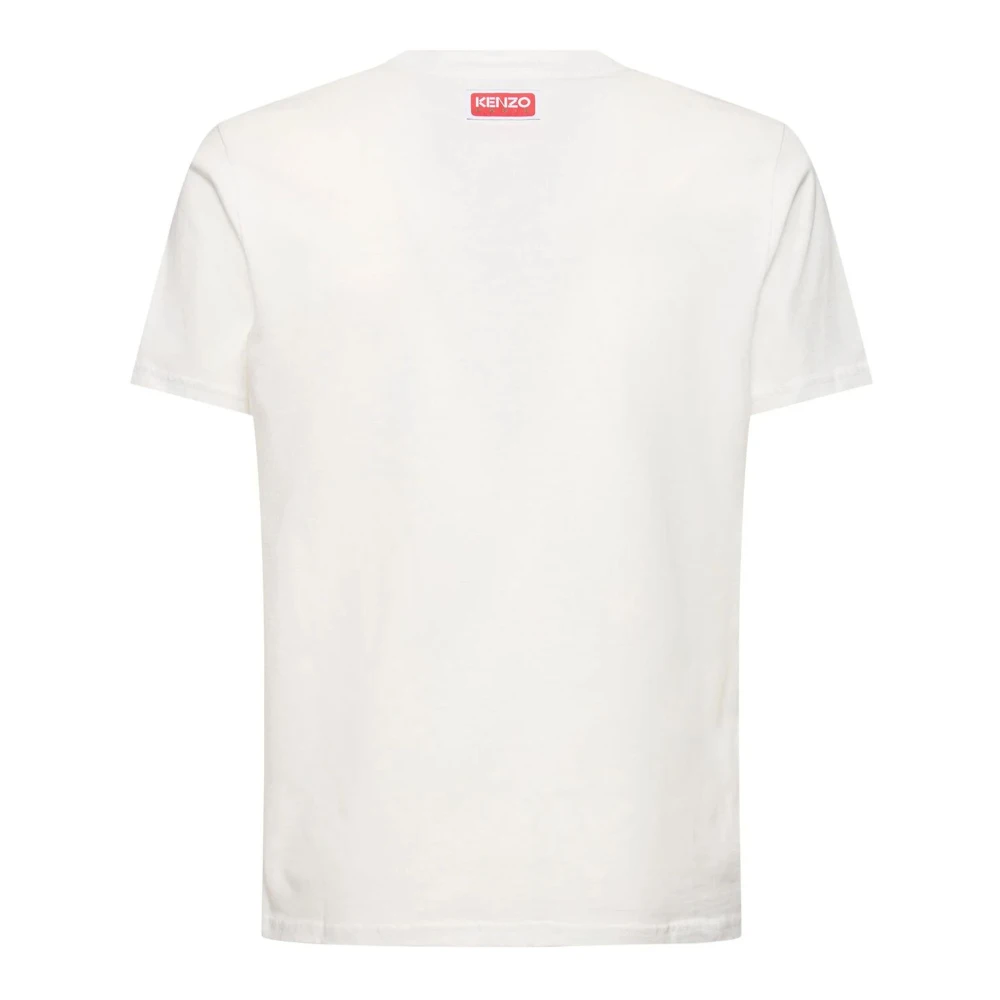Kenzo Jungle Varsity Katoenen T-shirt White Heren