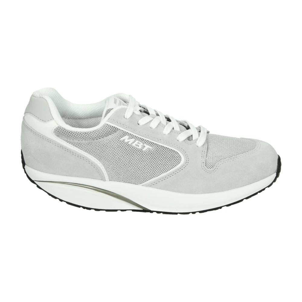 MBT Sportieve lage damessneakers lichtgrijs Dames Schoenen