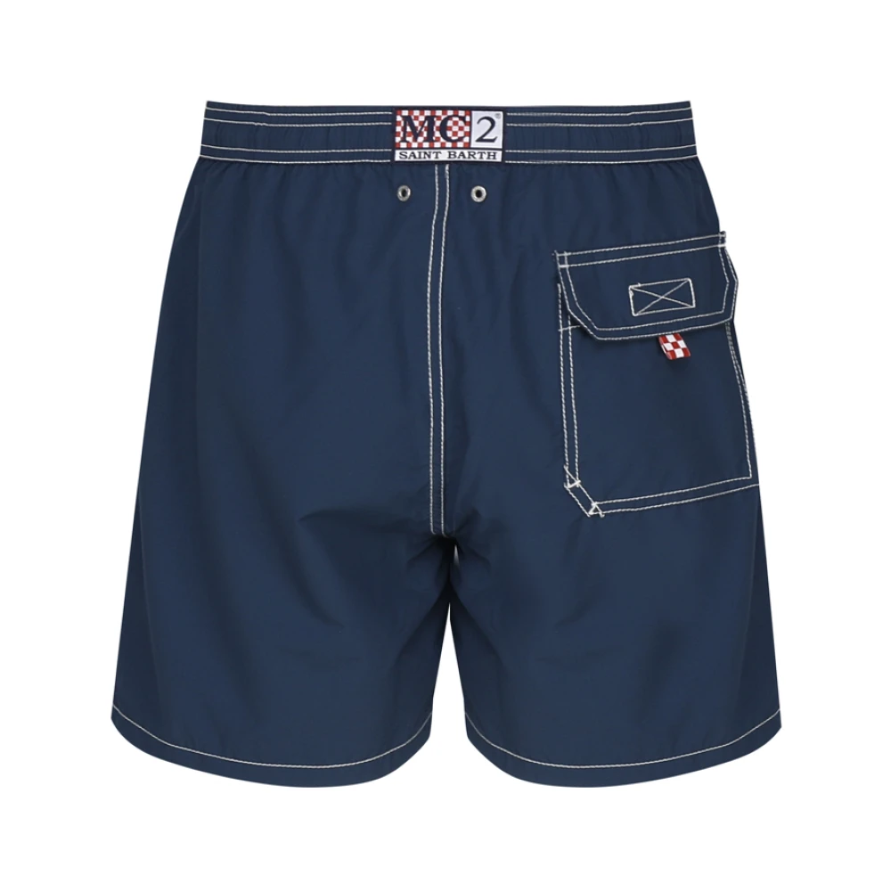 MC2 Saint Barth Donkerblauw Nylon Zee Kleding Blue Heren