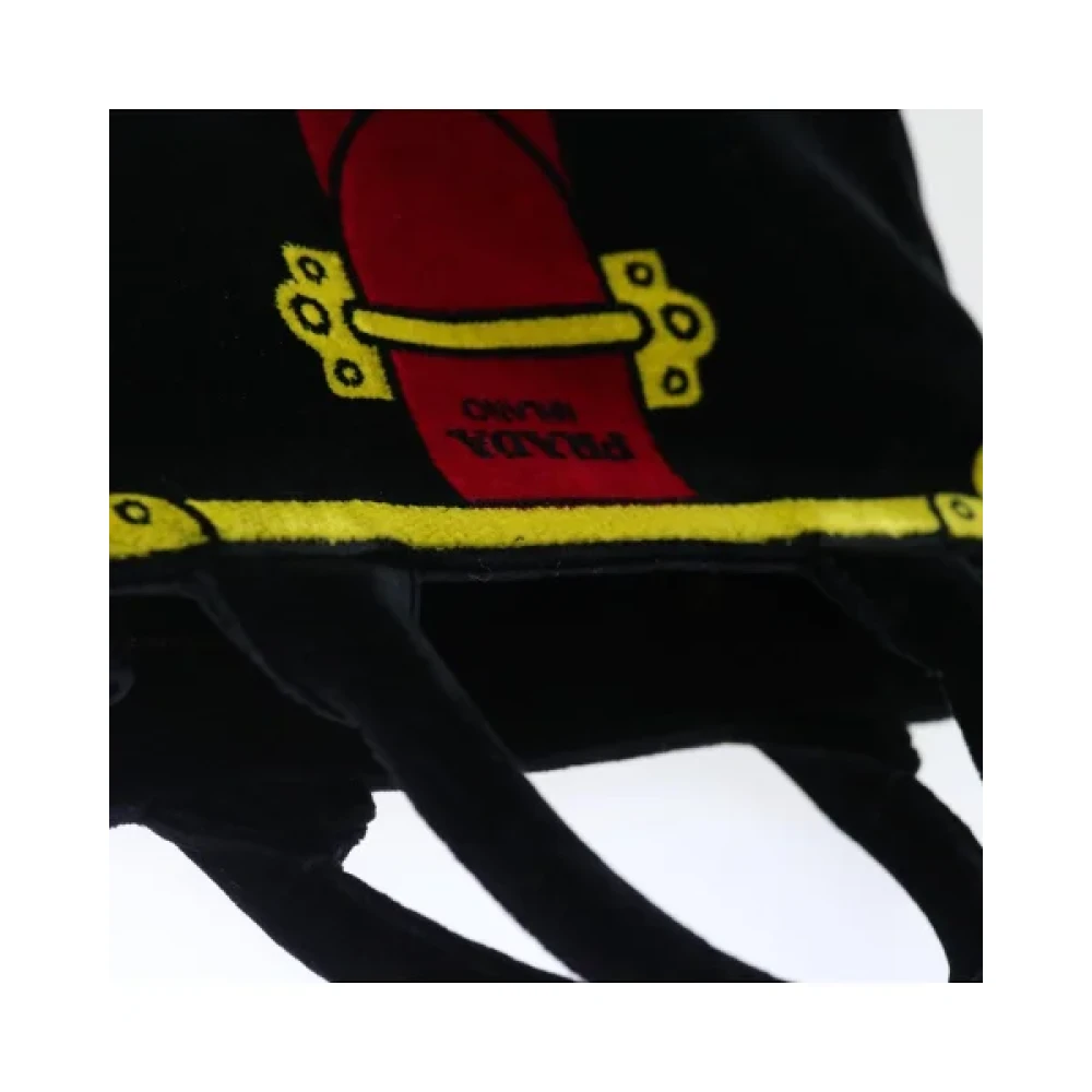 Prada Vintage Pre-owned Canvas handbags Black Dames