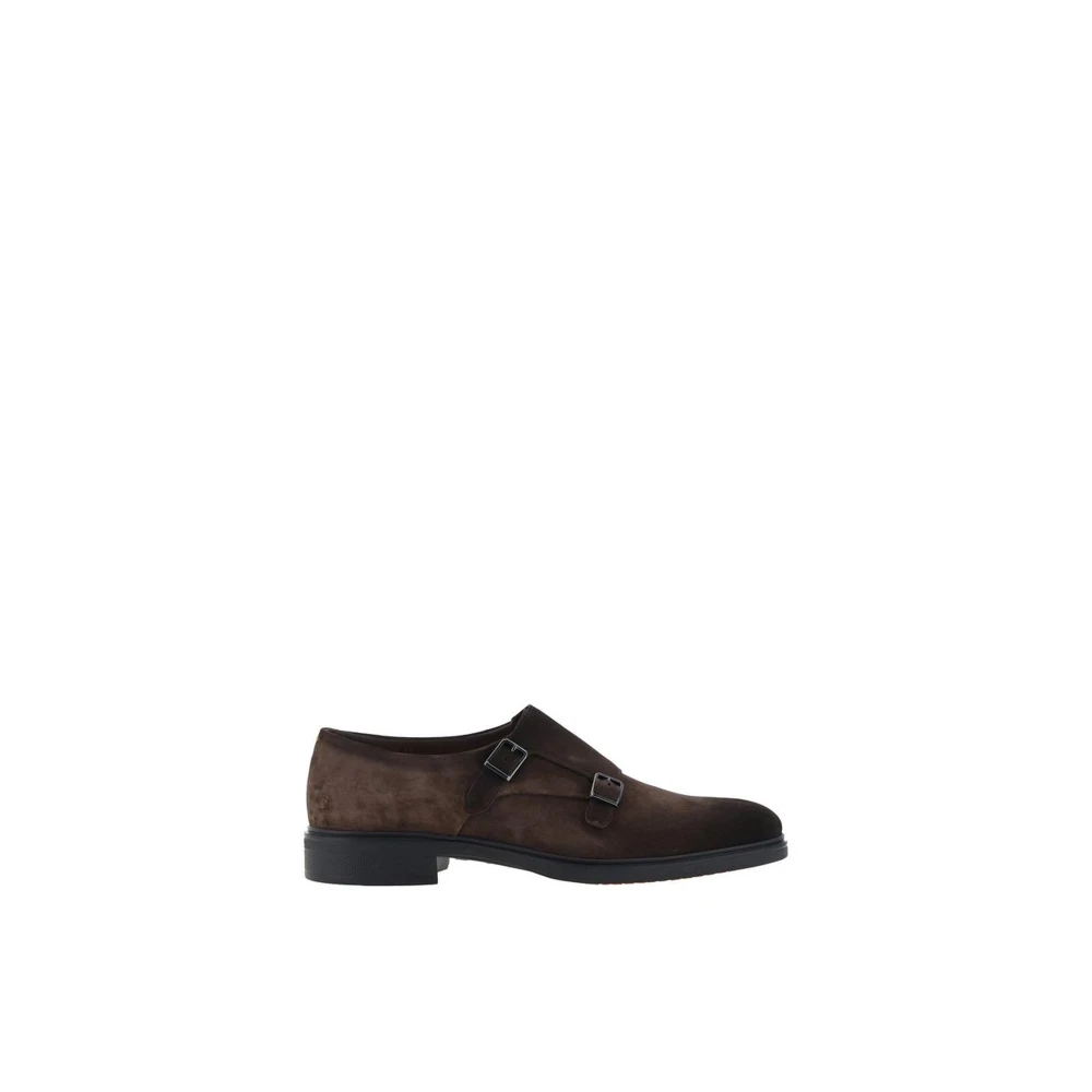 Santoni Mocka-Loafers med Metall Detaljer Brown, Herr