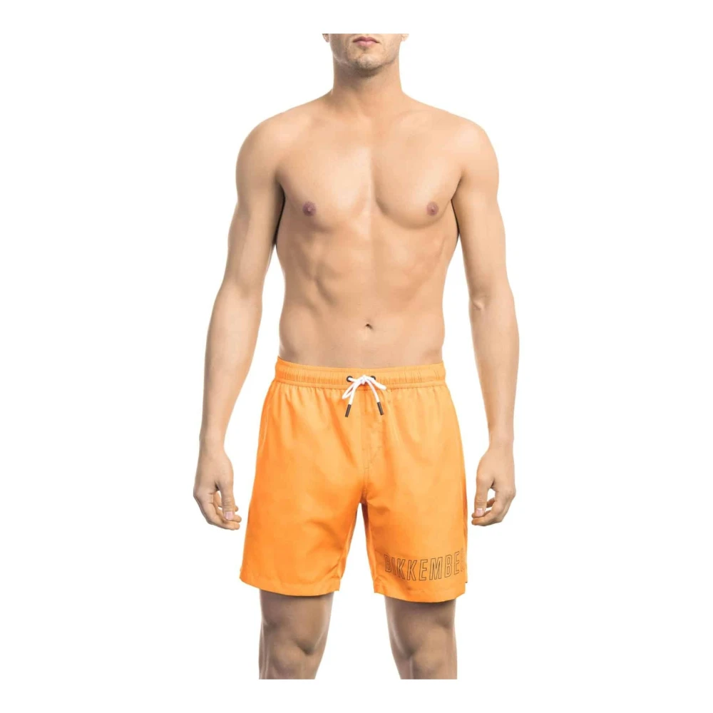 Bikkembergs Men's Orange Beachwear, L, Swimwear Collection Spring/Summer