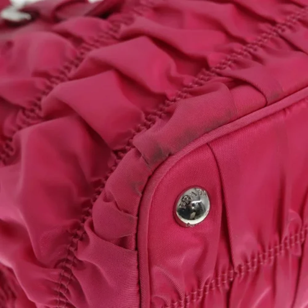 Prada Vintage Pre-owned Leather prada-bags Pink Dames