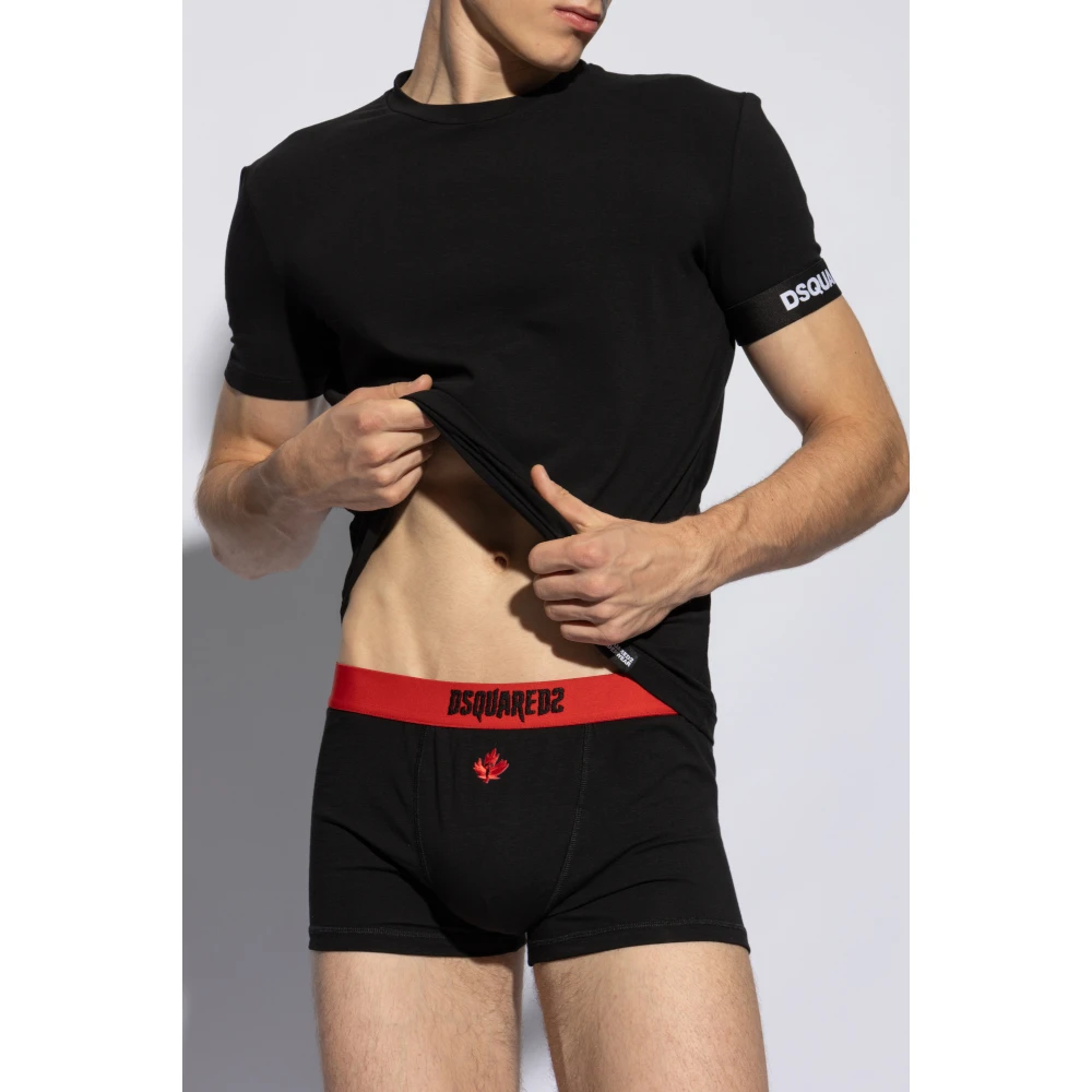 Dsquared2 T-shirt uit de 'Underwear' collectie Black Heren
