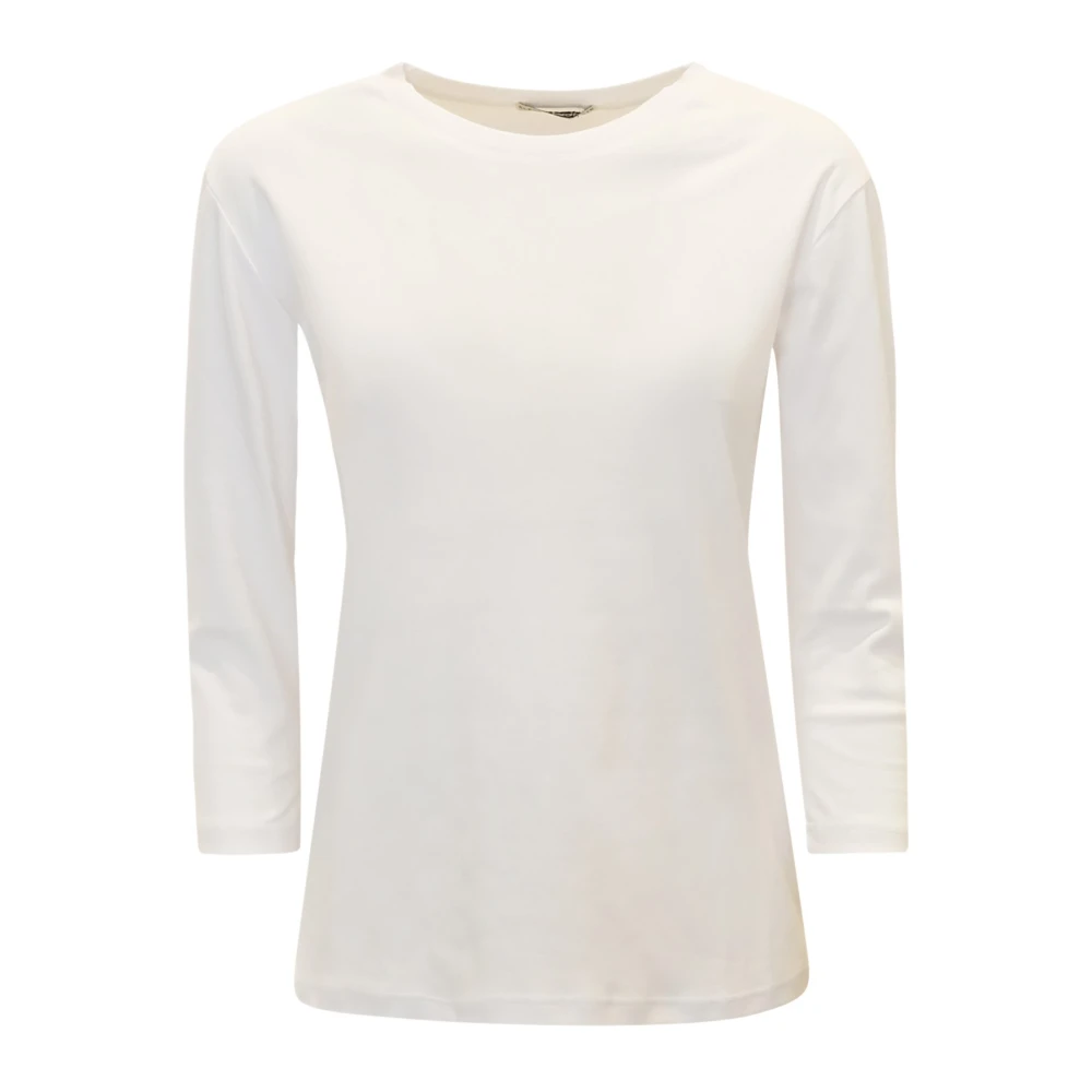 Alessandro Aste Witte Katoenen T-Shirt Ss24 White Dames