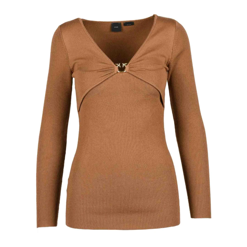 pinko Wollen mix trui Brown Dames