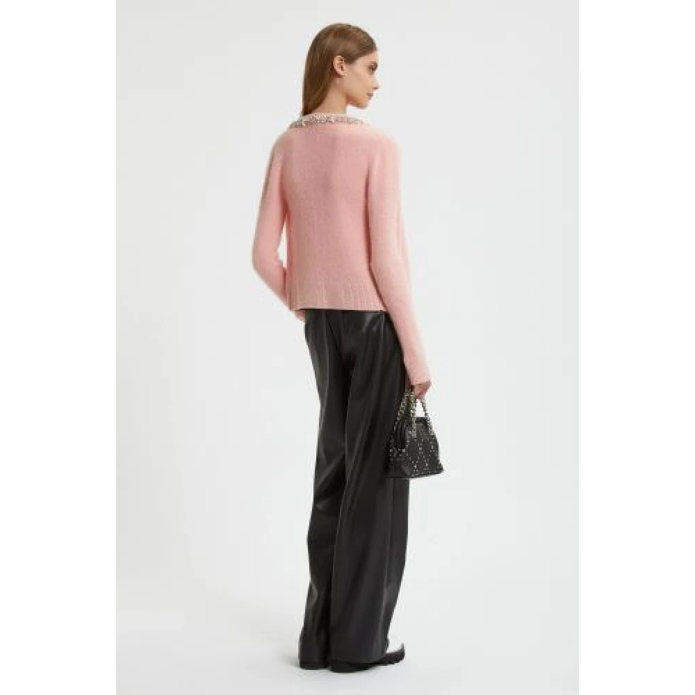Ermanno Scervino Roze vest met edelstenen Pink Dames