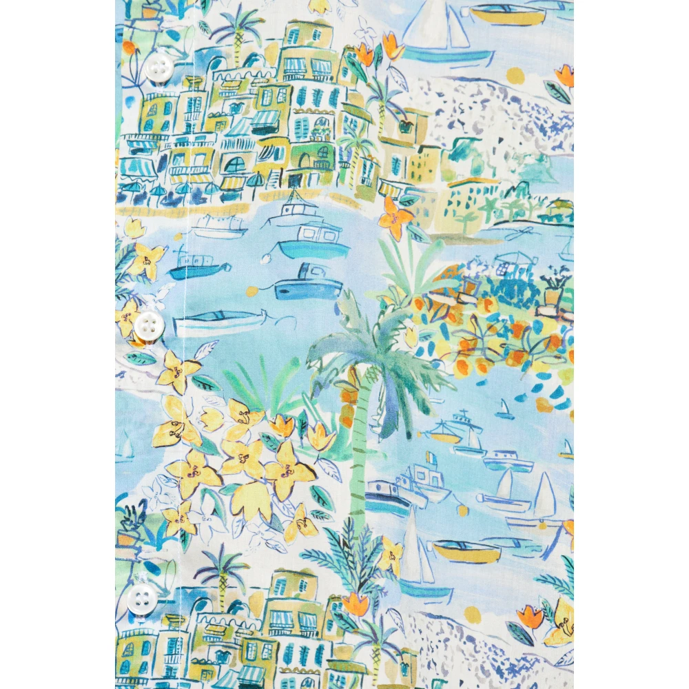 PAUL & SHARK Katoenen shirt met print Multicolor Heren