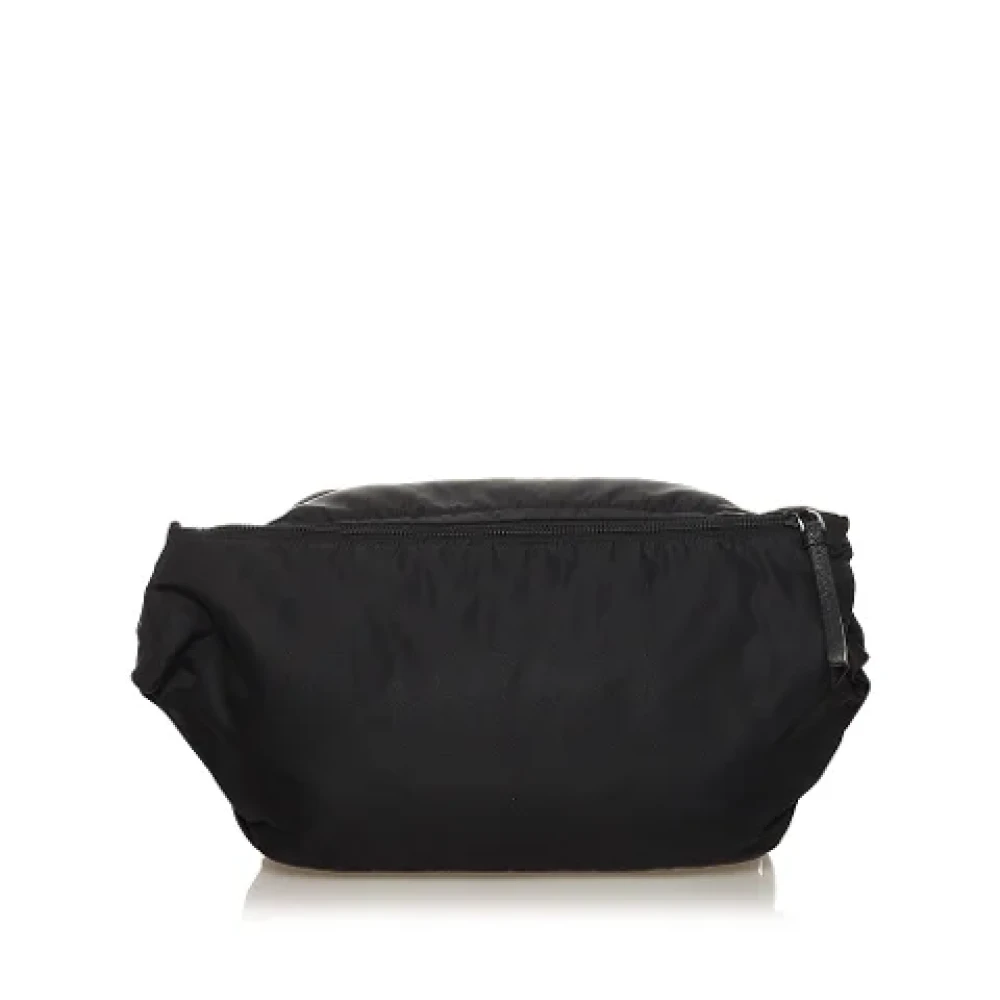 Prada Vintage Pre-owned Nylon crossbody-bags Black Dames