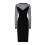 black-long-sleeved-midi-dress