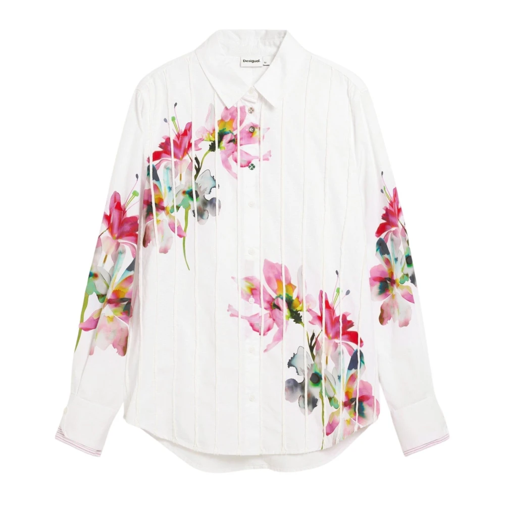 Desigual Vrouw Wit Cam College Shirt