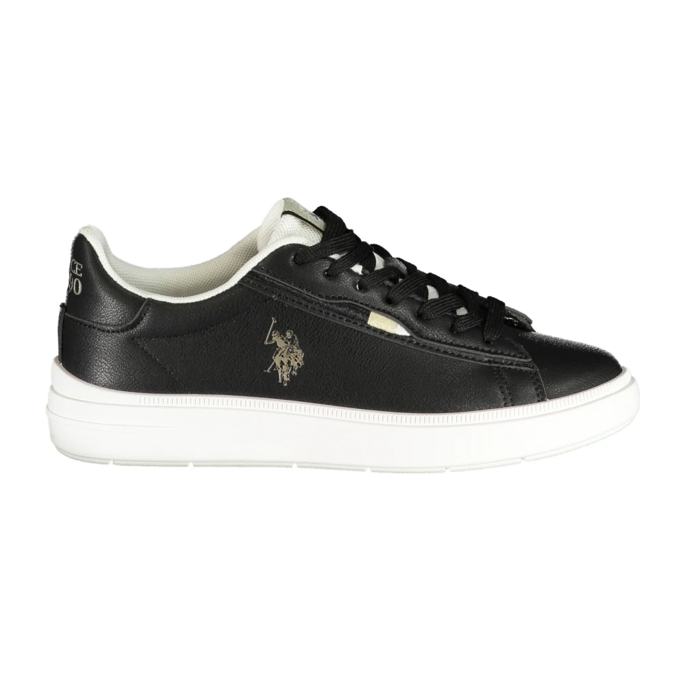 U.s. Polo Assn. Women's Black Sneakers, 2 Uk, Sports Shoe
