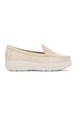 Slip-on halvskor i läder