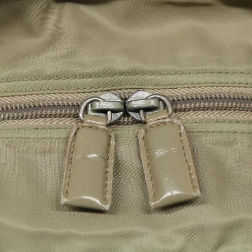 Prada Vintage Pre-owned Fabric prada-bags Beige Dames