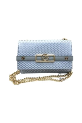 Vävd Satin Fest Clutch med Kedja