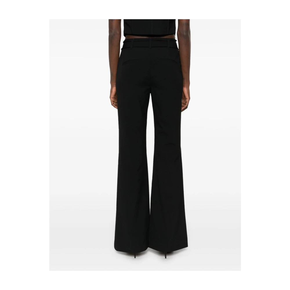 Rotate Birger Christensen Floral High Waisted Black Pants Black Dames