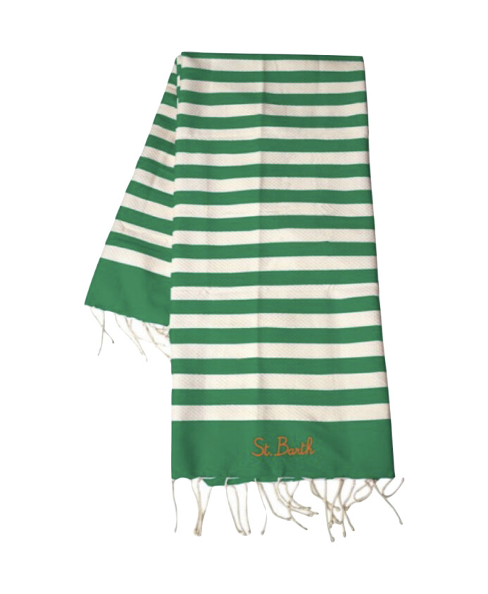 serviette-de-plage-en-coton-raye