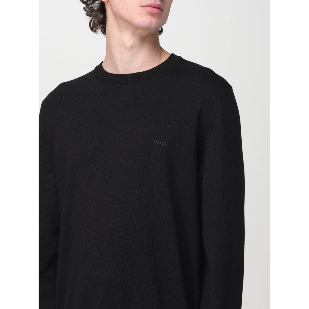 Hugo Boss Crewneck Pacas Sweater Black Heren