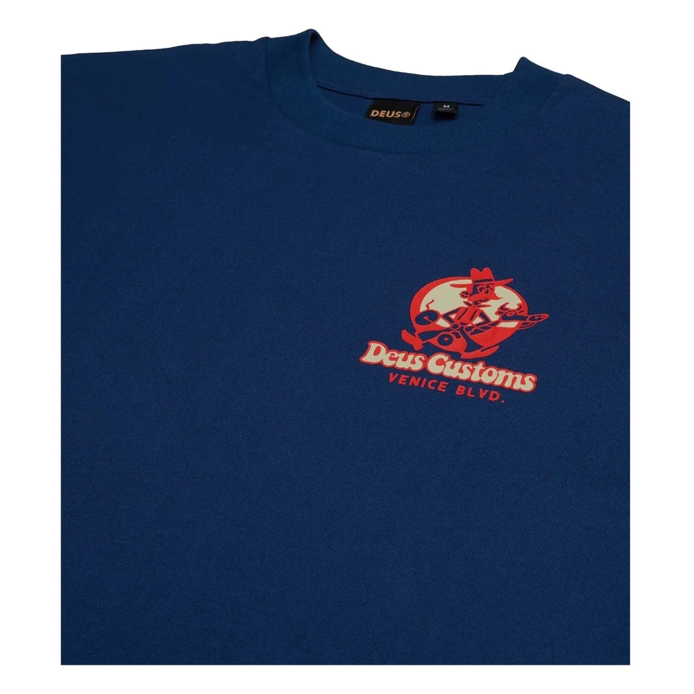 Deus Ex Machina Gaucho T-shirt Blue Heren