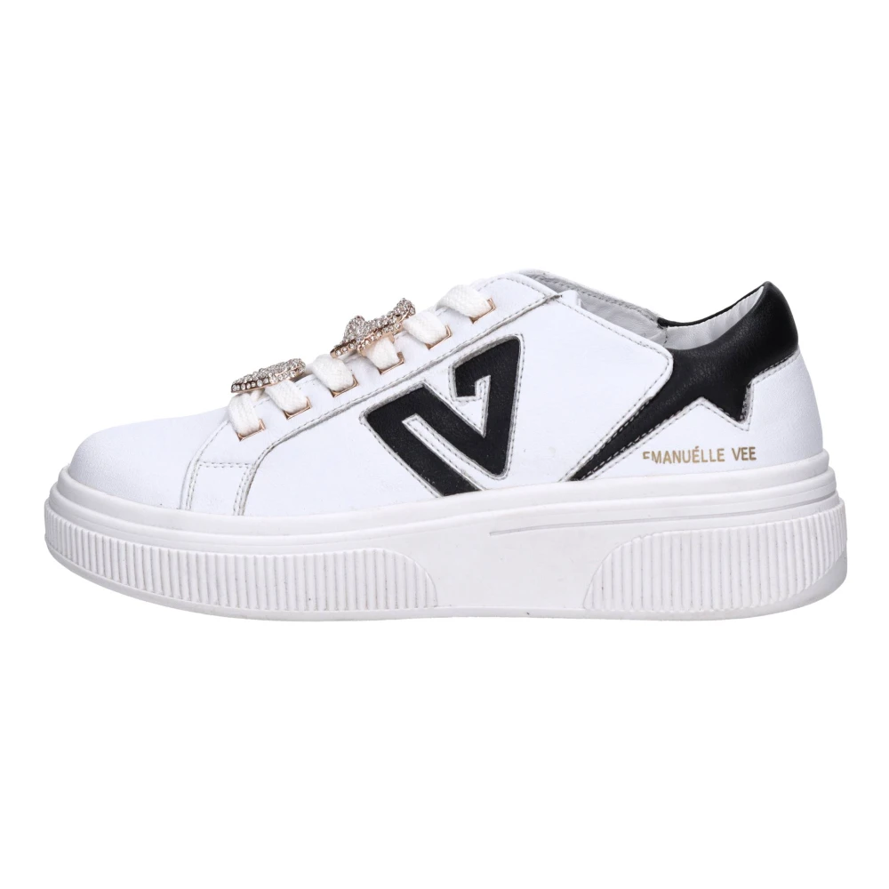 Emanuelle Vee Leren Sneakers Dames Schoenen Wit
