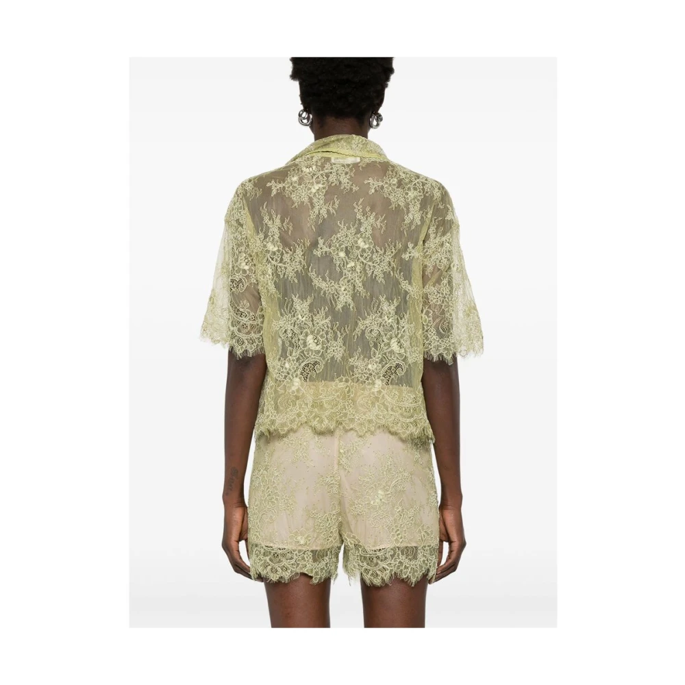 Blumarine Groene Blouse met Zak Green Dames