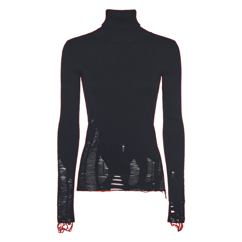 MM6 Maison Margiela Stijlvolle Turtleneck Trui Black Dames