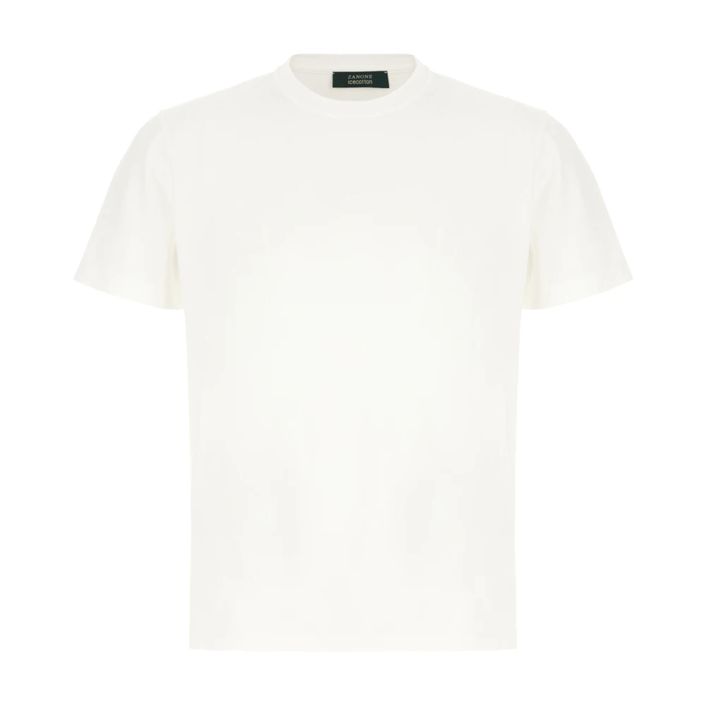 Zanone Herr Vit Toppar 5XL, Bomull, Avslappnad Bomull T-Shirt För Män