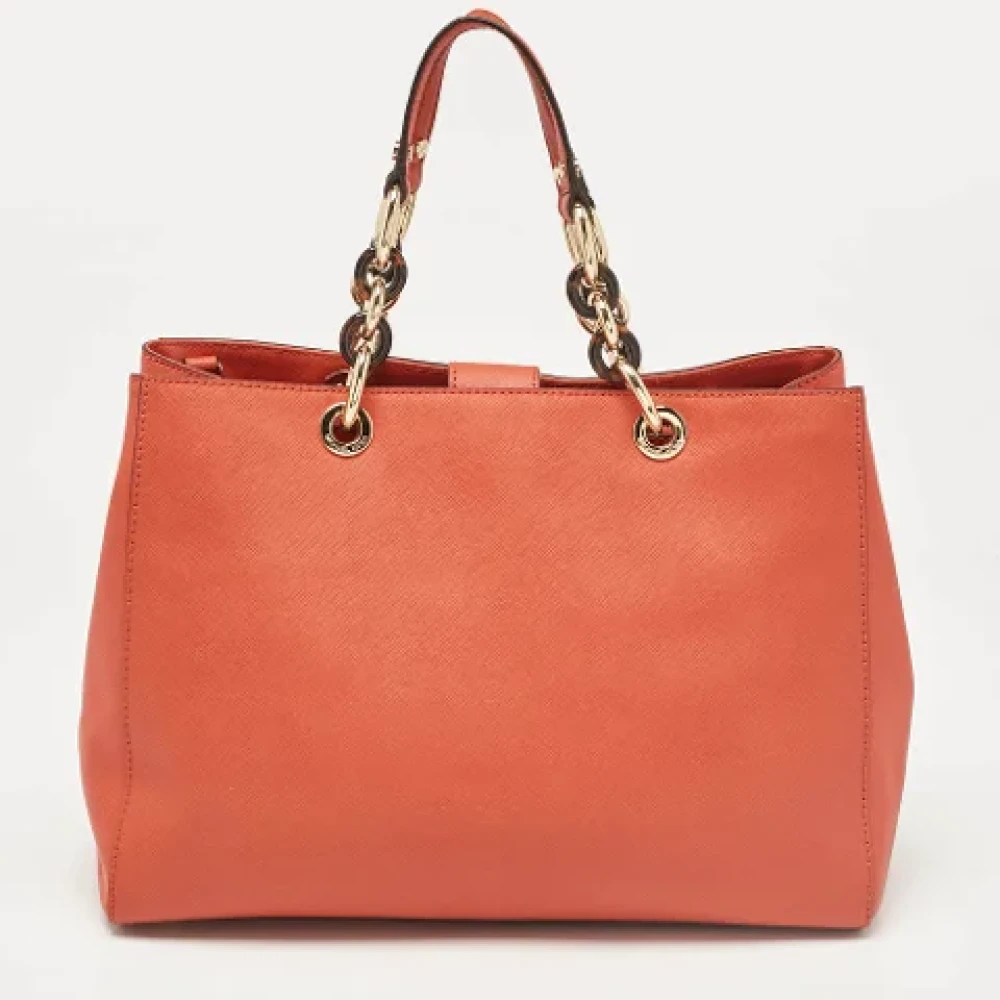 Michael Kors Pre-owned Leather totes Orange Dames