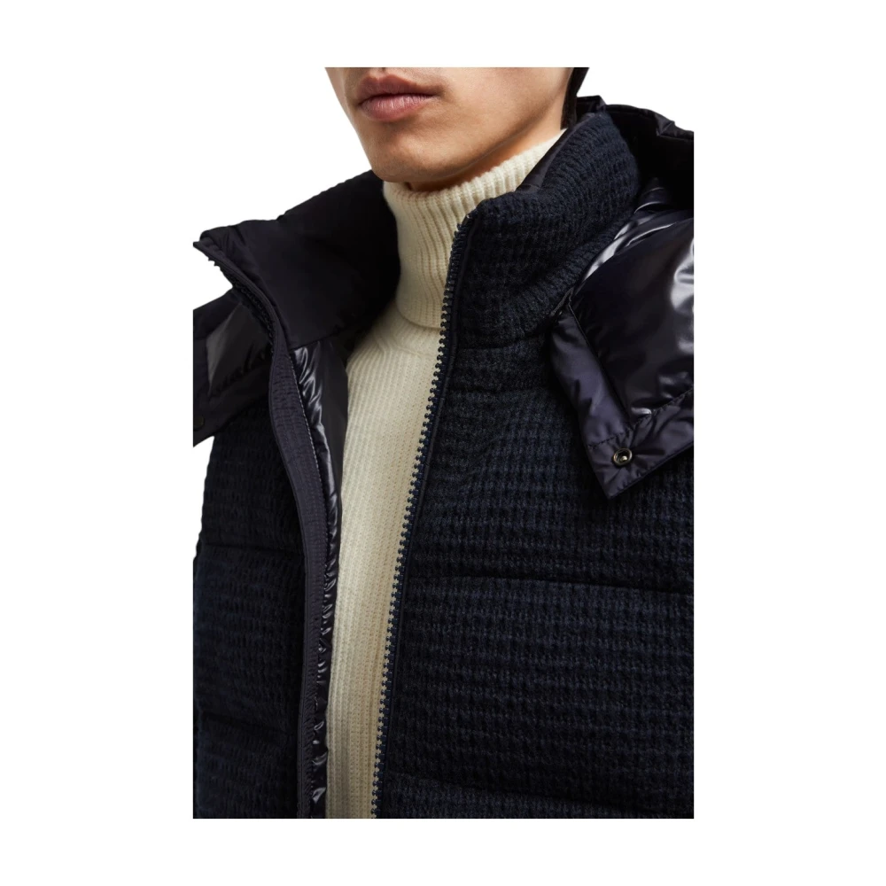 Moncler Korte donsjas marineblauw Blue Heren
