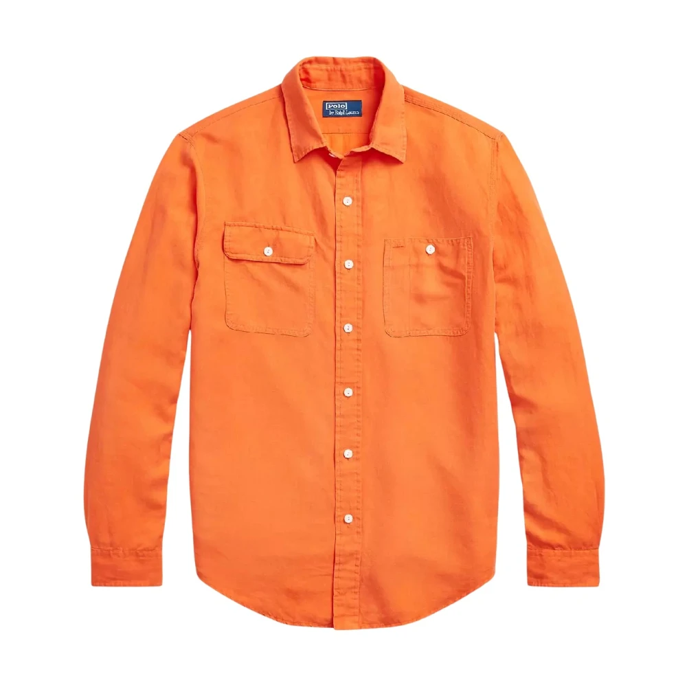 Ralph Lauren Klassiek overhemd met norHeren pasvorm Orange Heren