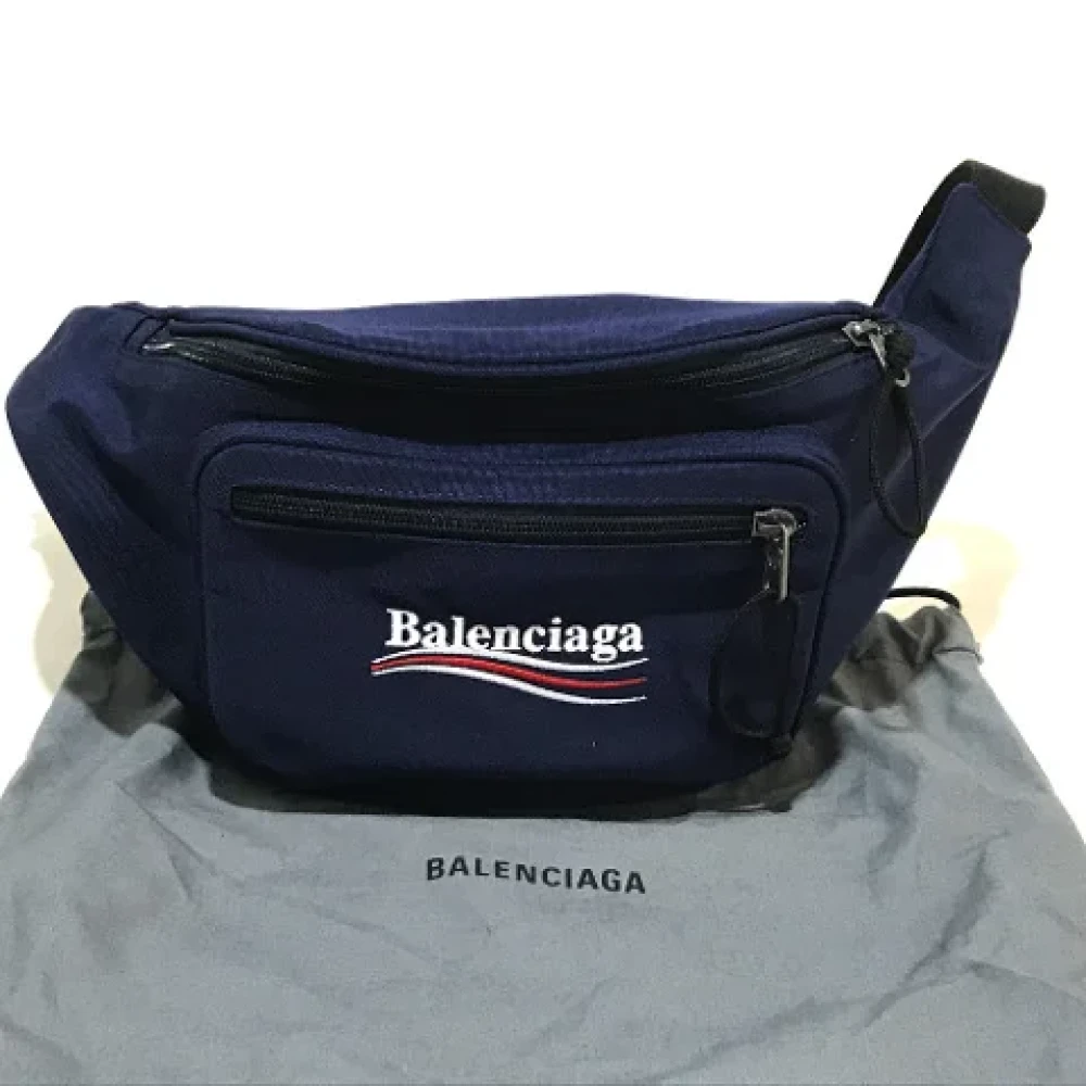 Balenciaga Vintage Pre-owned Fabric balenciaga-bags Blue Dames