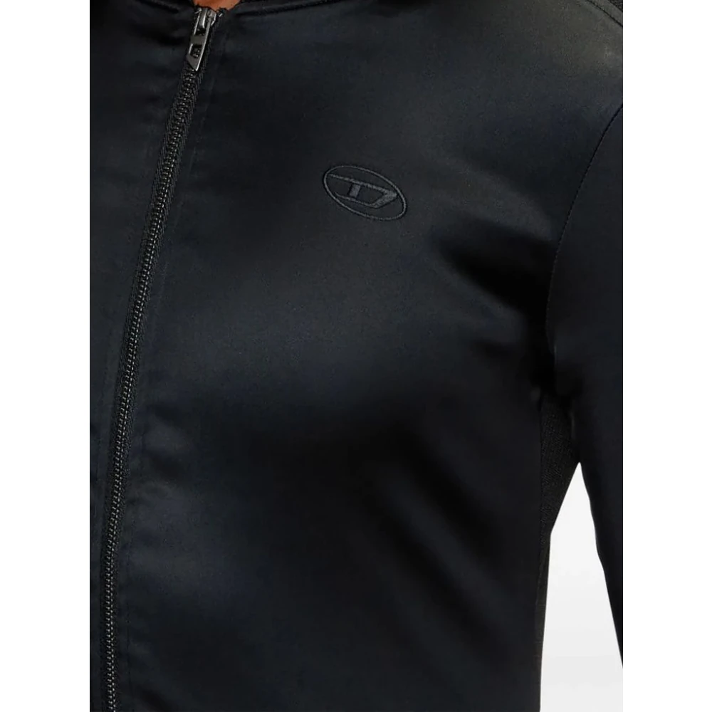 Diesel Zwarte Oper Jas Vrouwen Stijlvol Comfortabel Black Dames