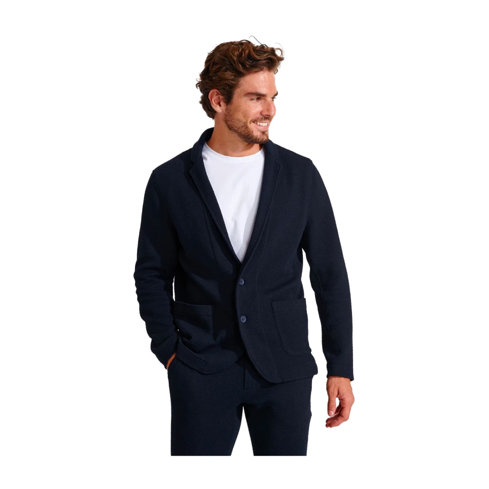 Cala 1789 Navy Blauwe Jas Tony Tigellio Blue Heren