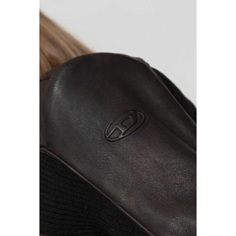 Diesel Leren jas L-Totem-P1 Black Dames