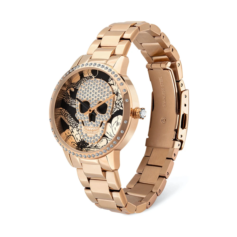 Police Women's Black/Gold Watch Horta Rose Pl16067msr02m