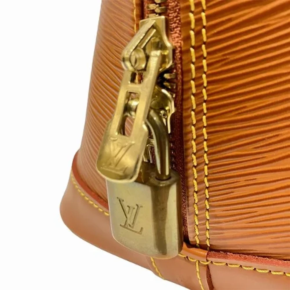 Louis Vuitton Vintage Pre-owned Leather handbags Yellow Dames
