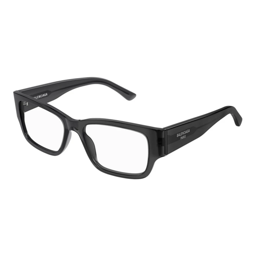 Balenciaga Men's Black Glasses, 53 Mm, Square Optical Frame