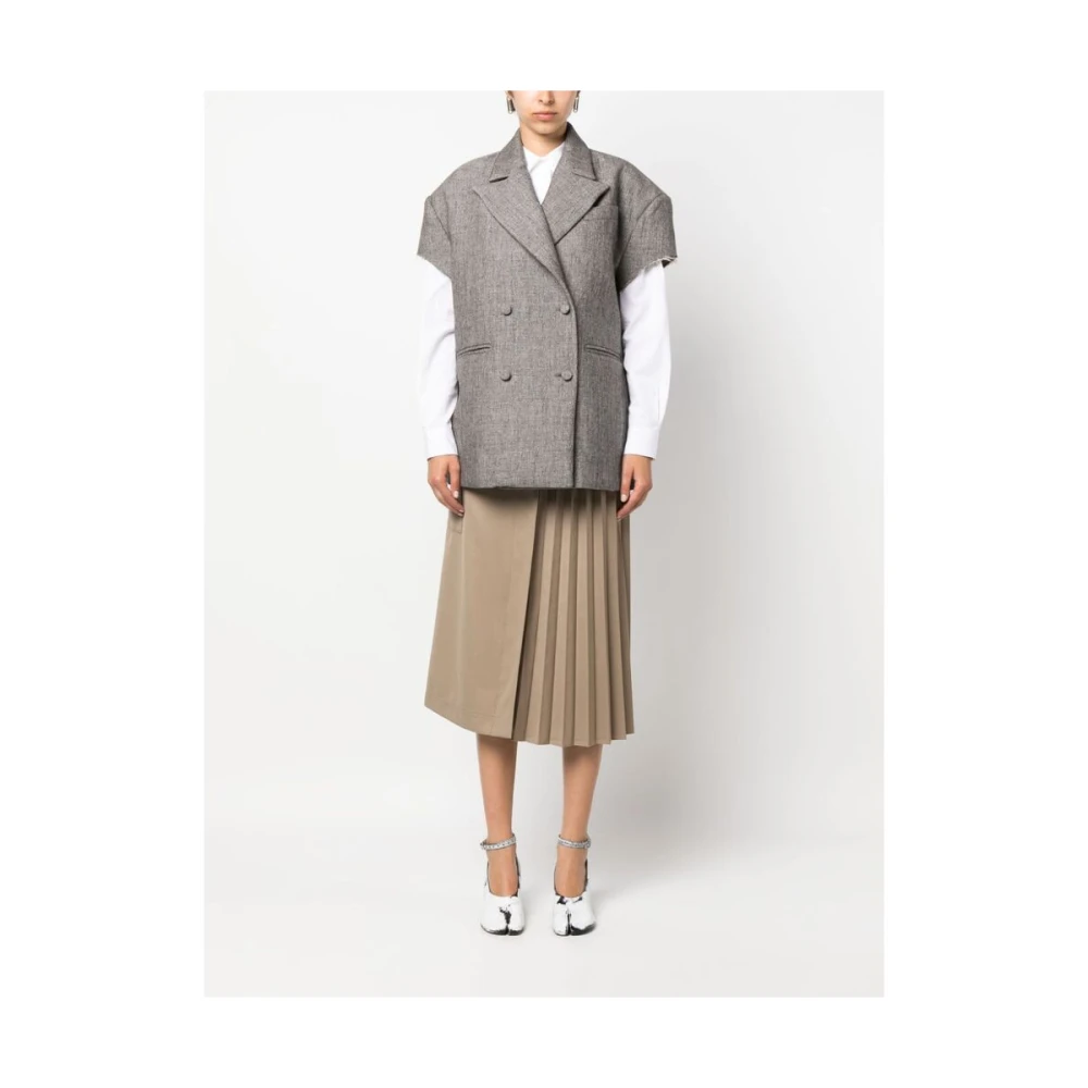 Niccolò Pasqualetti Double-Breasted Coats Brown Dames
