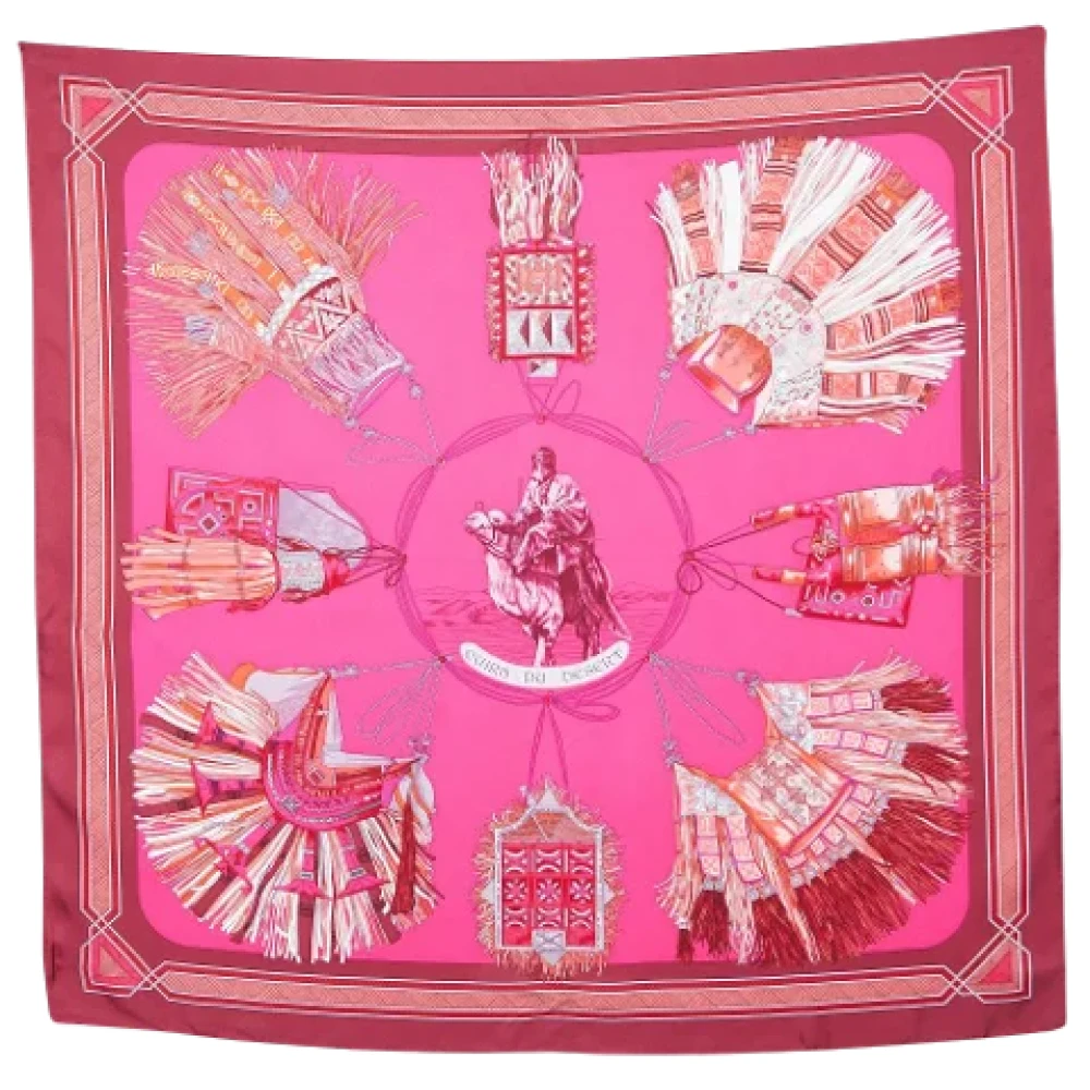 Hermès Vintage Pre-owned Silk scarves Pink Dames