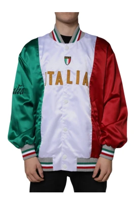 Italia Button Down Bomber Jacket