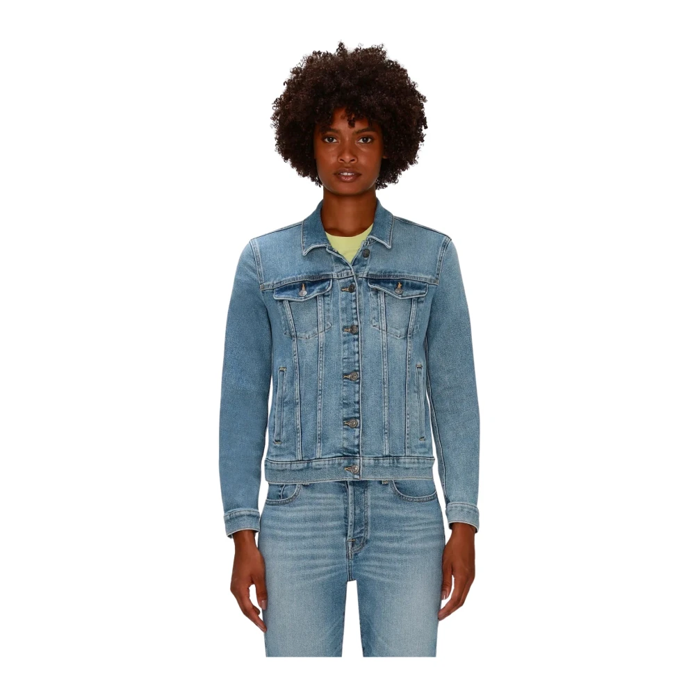 Jackets > Denim Jackets - - 7 For All Mankind - Modalova