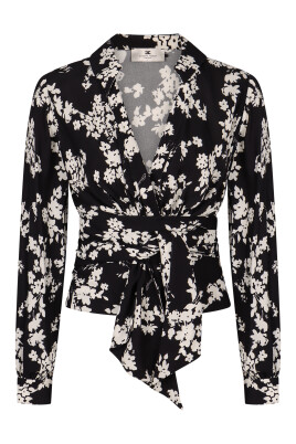 v-neck-blouse-with-waist-sash