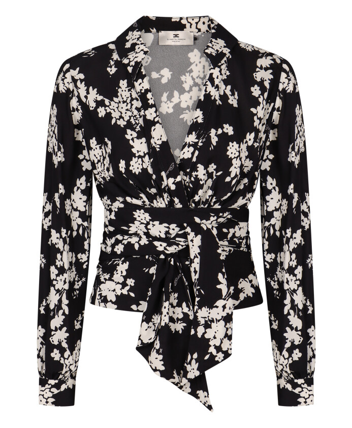 georgette-v-neck-blouse-with-waist-sash
